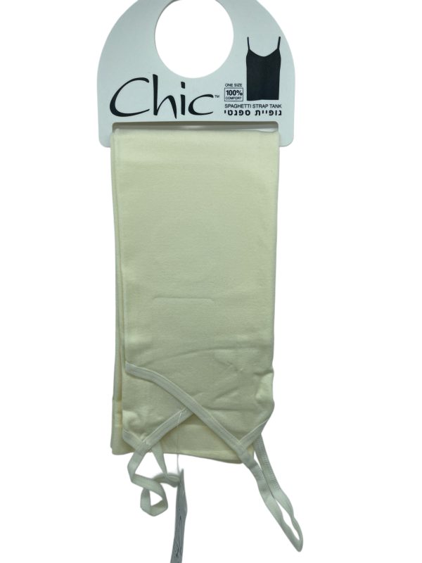 גופיית ספגטי one size שמנת chic