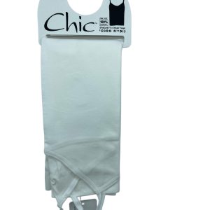 גופיית ספגטי one size לבן chic