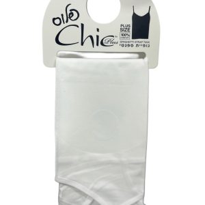 גופיית ספגטי chic פלוס סייז במידה גדולה לבן